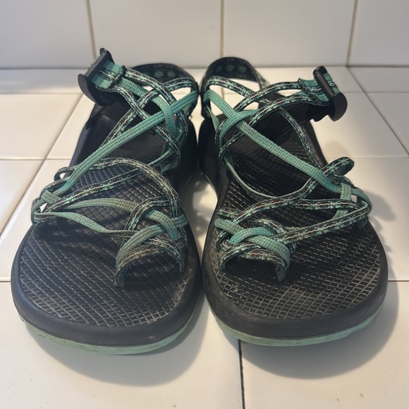 Chaco ZX Classic Sport Sandals Women's Size 8 Green/Black Adjustable - Picture 8 of 10